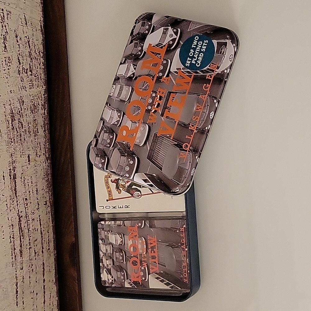 Volkswagen Bus Playing Cards  & Tin (2 Decks) Imported LAST SET!